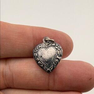 Vintage Sterling Silver Heart Pendant